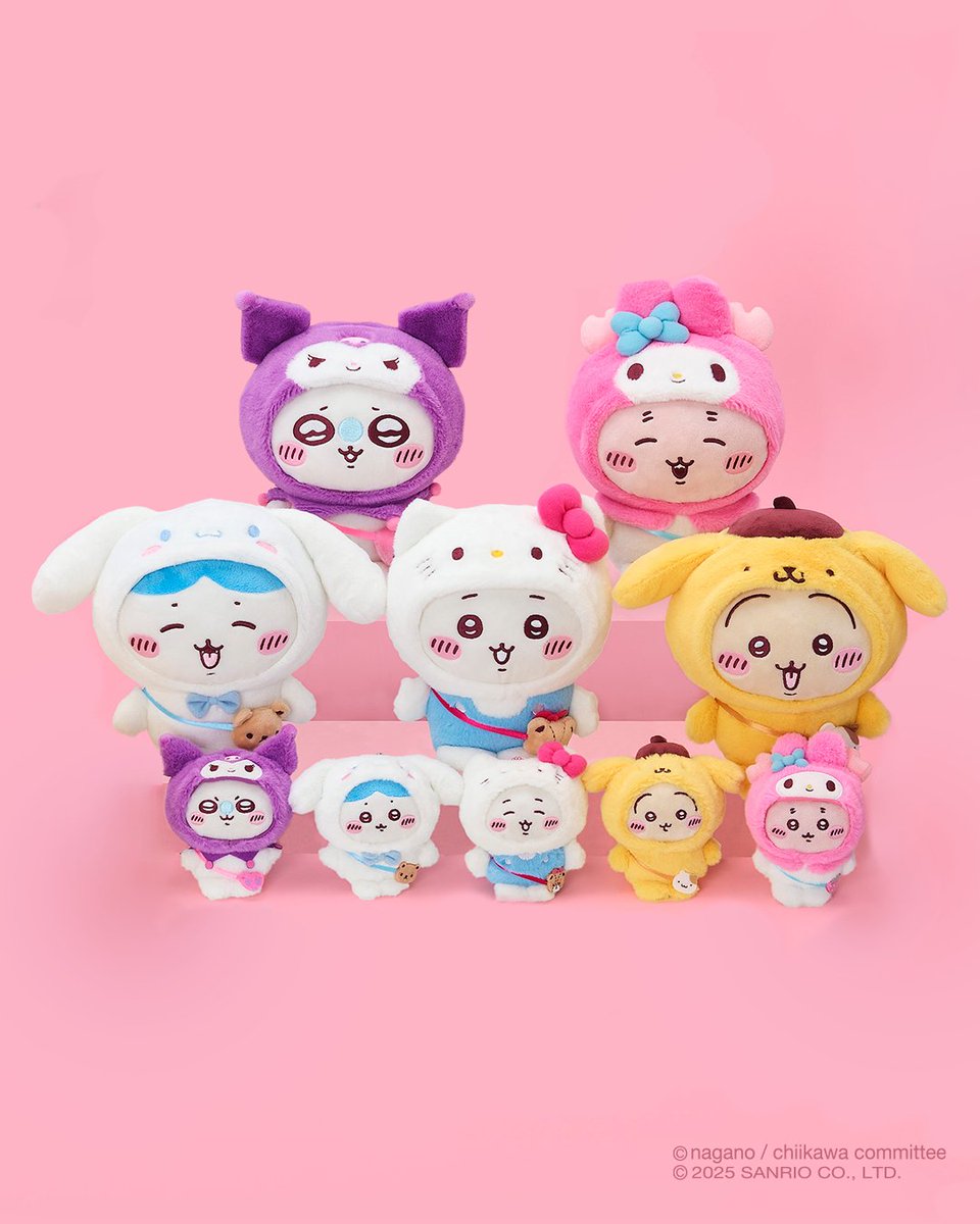 hellokitty's tweet image. Two cute worlds collide in our latest character crossover! Shop the Chiikawa x Hello Kitty and Friends collection now: bit.ly/471xNlw