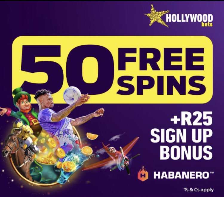 Unlock your winning potential with Hollywoodbets!
Get R25 bonus + 50 FREE spins when you sign up.
Start spinning, start winning! 🎯

 #HollywoodbetsSignIn