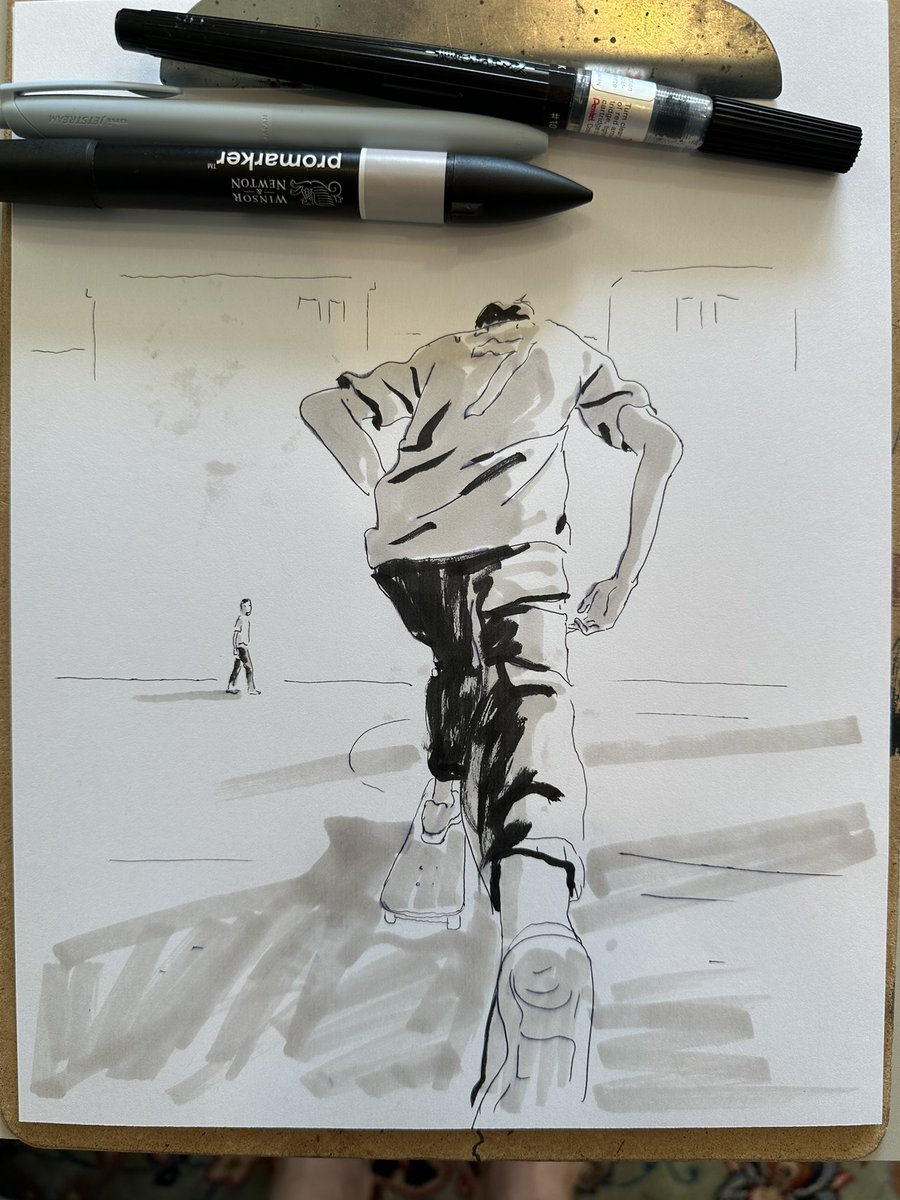 radsechrist's tweet image. Drawing of the Gaza skate team.
