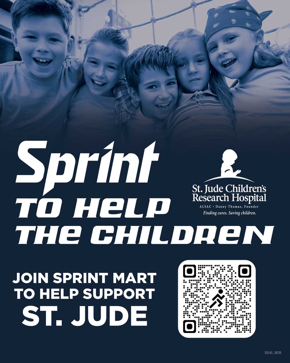 Sprint to help the children of St. Jude. ❤