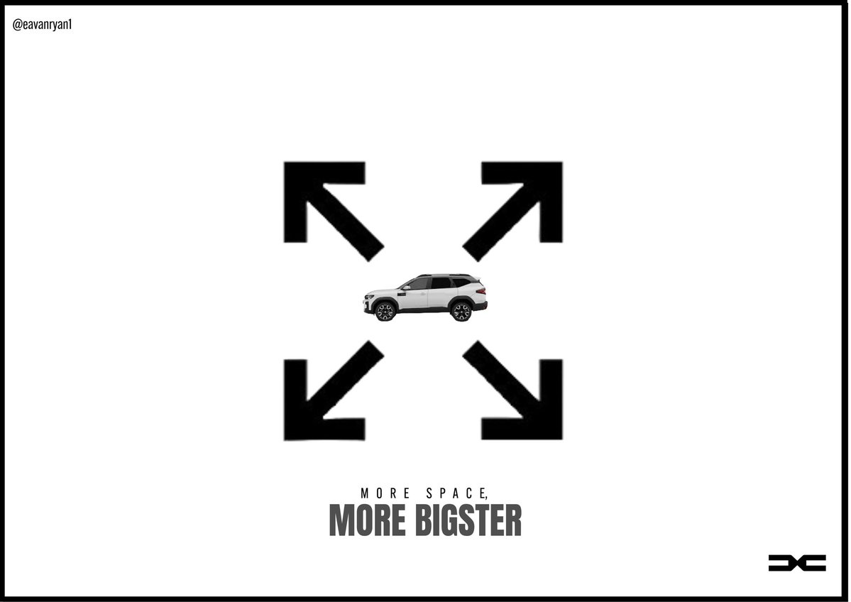 Eavan Ryan (@eavanryan1) on Twitter photo One Minute Brief of the Day:
Create posters to promote #TheBigster, the latest and biggest SUV from @DaciaUK
dacia.co.uk/hybrid-and-ele…<a href="/OneMinuteBriefs/">One Minute Briefs ⏱️</a> One Minute Brief of the Day:
Create posters to promote #TheBigster, the latest and biggest SUV from @DaciaUK
dacia.co.uk/hybrid-and-ele…<a href="/OneMinuteBriefs/">One Minute Briefs ⏱️</a>