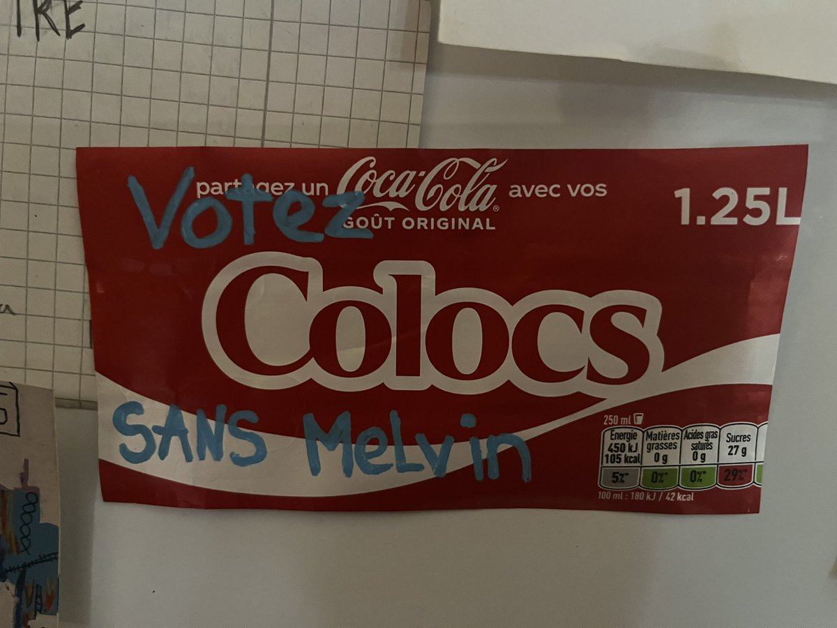 3mptym1ind's tweet image. Je pars 3j je reviens y’a ça sur le frigo (je leur ai manqué)
