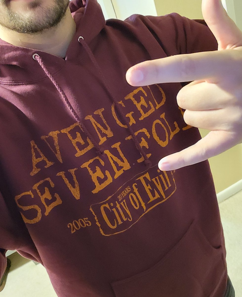CITY OF EVIL 25TH ANNIVERSARY MERCH FROM THE GIVEAWAY JUST ARRIVED!!! WOOOOOOOO 🗣🗣🗣

HUGE thanks to the <a href="/DeathbatsClub/">Deathbats Club</a>, <a href="/TheOfficialA7X/">Avenged Sevenfold</a>, and <a href="/abeja7x/">Abeja 🦇</a> for my bat!! I can't wait to wear the hoodie to the next <a href="/cityofevil_band/">City of Evil - Chicago's Avenged Sevenfold Tribute</a> gig!! 🦇 #DBC