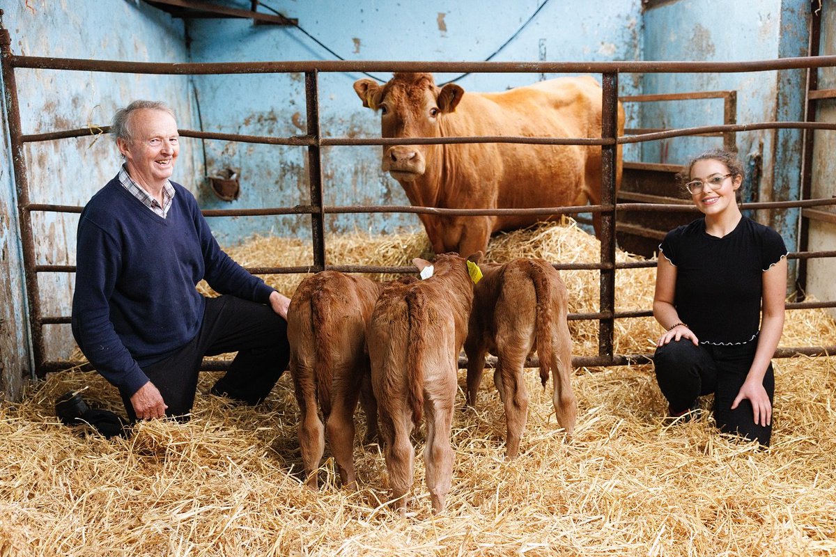 📸 | Check out this week’s front page photo. 
 
Jim and Estelle Parkinson, Marlhill, New Inn, Co Tipperary, pictured with the triplet Limousin bull calves born on the farm.
 
The calves were born on July 7th with the assistance of local vet Tom Julian of O’ Connor and Julian