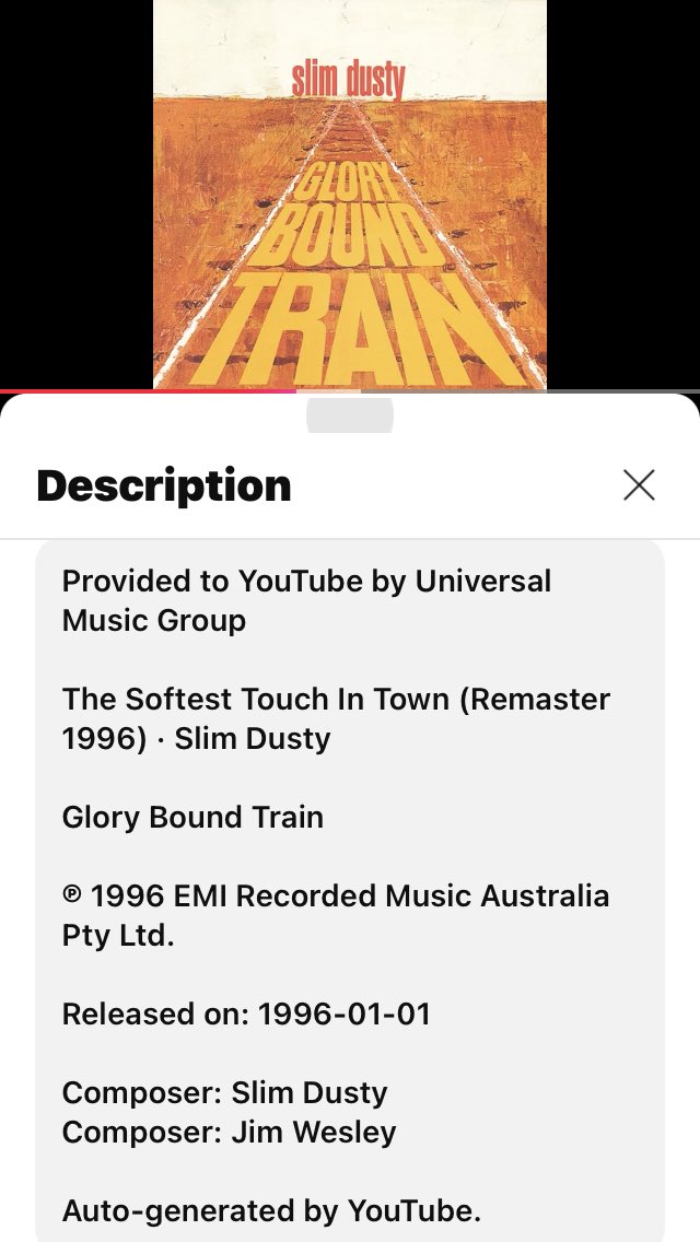 WesleyMediaHub's tweet image. “dad wrote this song”
…and I’d love to know what you think of it?
(The Softest Touch In Town)
“Recorded & released by various music artists over the years… here’s Slim Dusty singing it back in 1996 on his Glory Bound Train album”
🎧Take a listen here youtu.be/e-q8HYk19jQ?si…