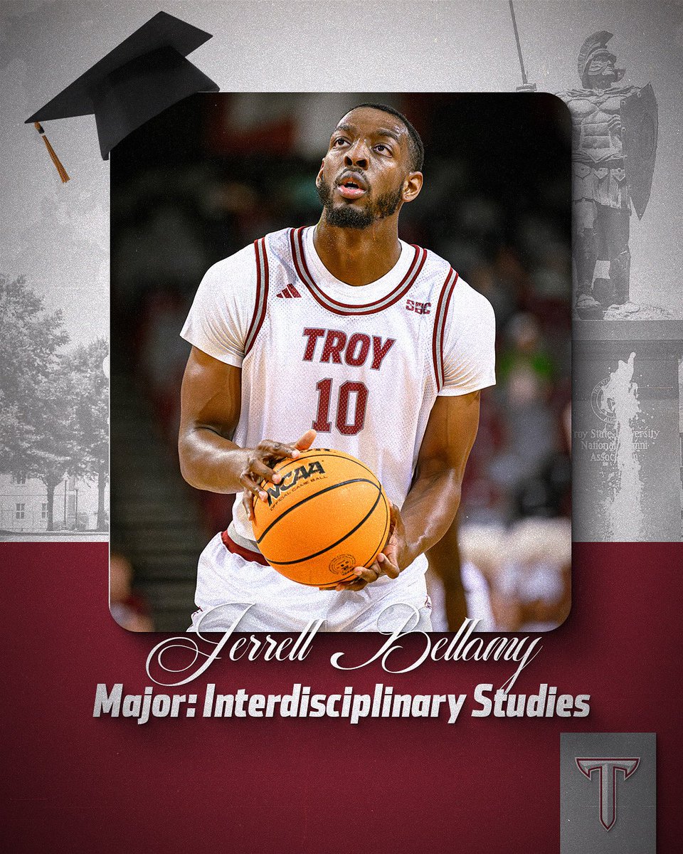 TroyTrojansMBB's tweet image. Earned it‼️🎓
Congratulations, Jerrell!
#TakeTheStairs | #OneTROY ⚔️🏀