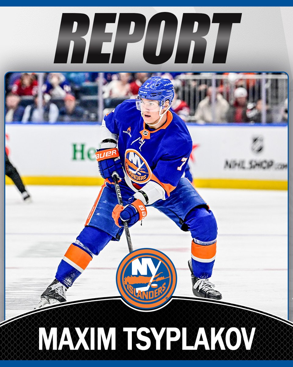 NHLNetwork's tweet image. Maxim Tsyplakov has reportedly signed a two-year contract with the @NYIslanders! #NHLFreeAgency