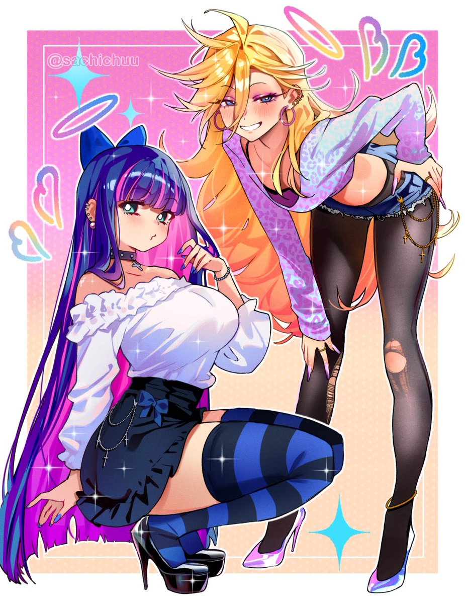 Panty and Stocking are back! 🩷💙🪽