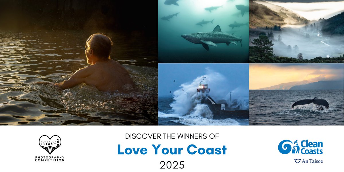 CleanCoasts's tweet image. ๐ธ๐ One week since our #LoveYourCoast Awards 2025! View the winning photos here: cleancoasts.exposure.co/love-your-coasโฆ #CleanCoasts #Ireland #Photography #CoastalPhotography @FailteIreland