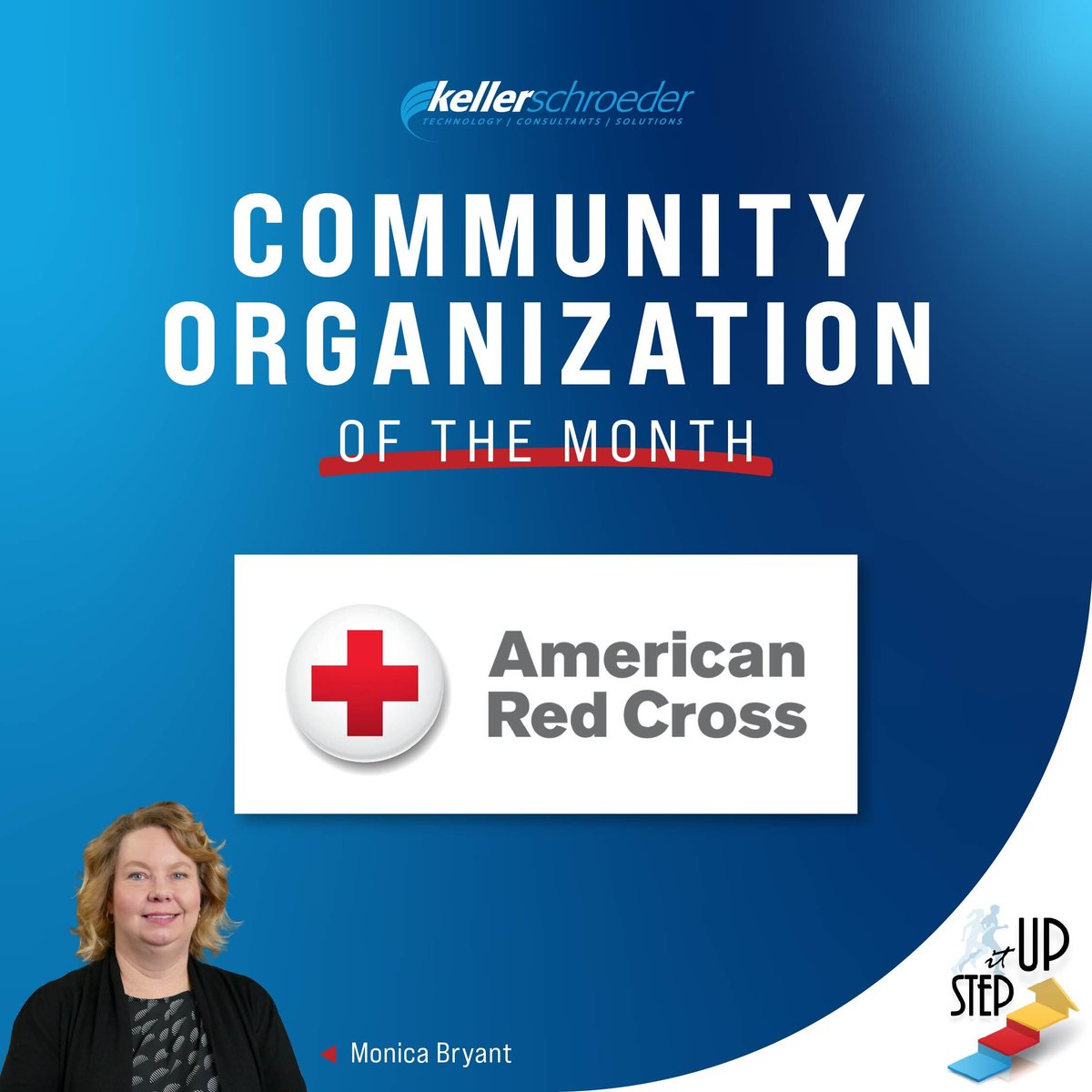 Congratulations to employee-owner Monica Bryant, Keller Schroeder's Step It Up For The Community Winner for the month of July! A $400 donation will be made in her name to the American Red Cross of Southwest Indiana.
#KSpositiveimpacts #stepitup
