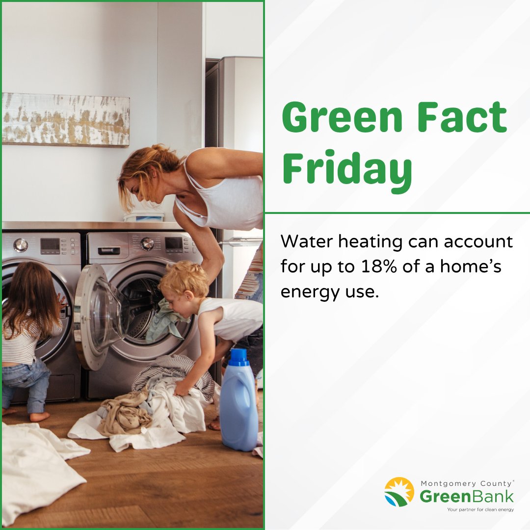 MCGreenBank's tweet image. #DidYouKnow? 🌞 Water heating can account for up to 18% of a home’s energy use, and in the summer, using cold water for laundry can help cut that number even further.
Washing clothes in cold water not only saves energy—it also protects fabrics and lowers utility bills.…