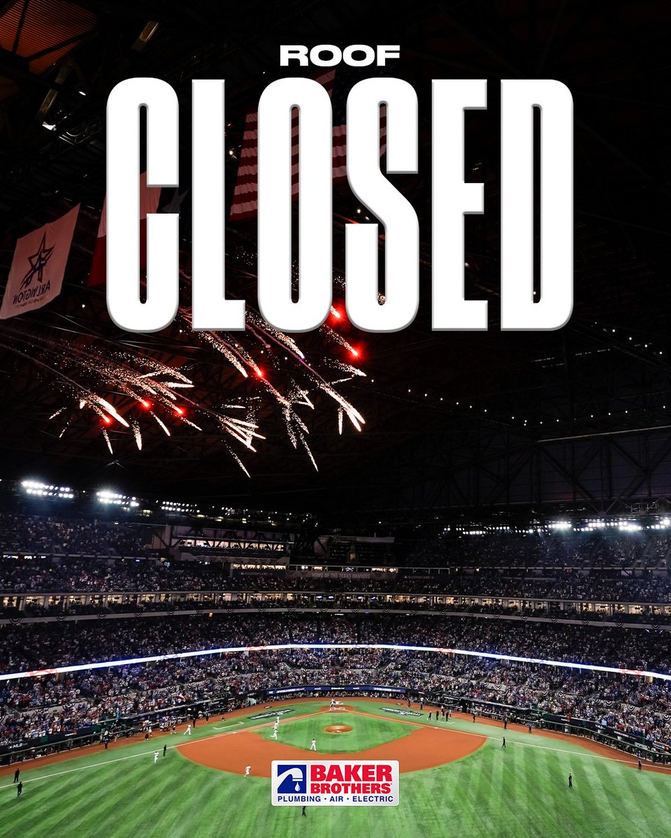 GlobeLifeField's tweet image. ROOF CLOSED ALL SERIES 🏟️
🆚Braves
⏰️7:05 PM, 6:05 PM, 1:35 PM
🎟️: tinyurl.com/25Rangers
___________________________________
Presented by Baker Brothers