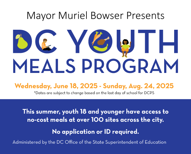 OSSE (@ossedc) on Twitter photo Thank you to our DC Youth Meal community partners who are helping to ensure that all District students are well nourished this summer. Know a youth 18 or younger in need of support? Check out the meal site locations on our website. Together we thrive! ow.ly/Lwjr50WsTA7 Thank you to our DC Youth Meal community partners who are helping to ensure that all District students are well nourished this summer. Know a youth 18 or younger in need of support? Check out the meal site locations on our website. Together we thrive! ow.ly/Lwjr50WsTA7