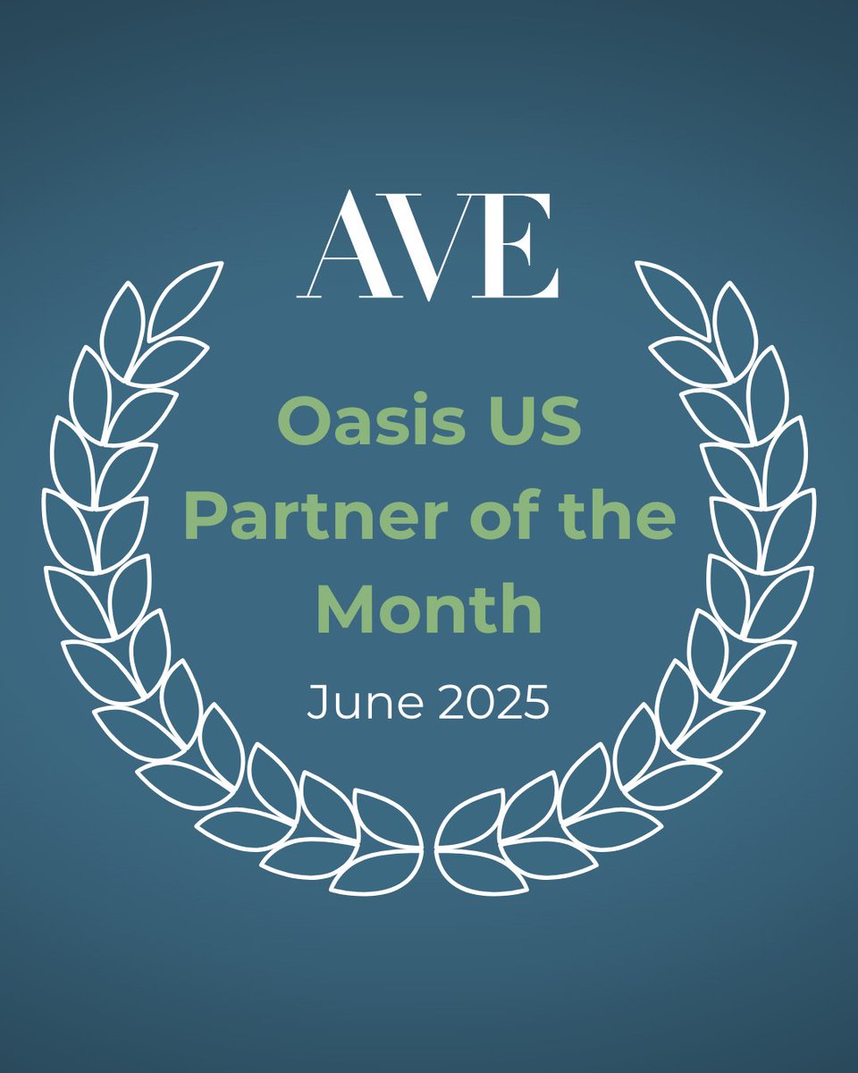 Congratulations Team! AVE has been named Oasis US Partner of the Month!🏆

This award recognizes our team's unwavering dedication to making every resident feel welcome and every apartment feel like home.

#TeamAVE #Oasis #USPartnerOfTheMonth #CorporateHousing