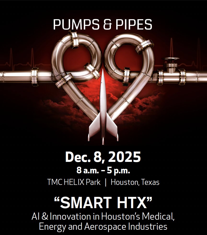 DeBakeyCVedu's tweet image. Join us for this one-of-a-kind event! 🫀🚀
@pumpsandpipes annual event unites the fields of medicine, energy, and aerospace for an engaging day of innovation. Join us on Dec 8, 2025.
Register here: bit.ly/4jCv0Tk
@AlanLumsdenMD #PumpsAndPipes2025 #DeBakeyCVEducation