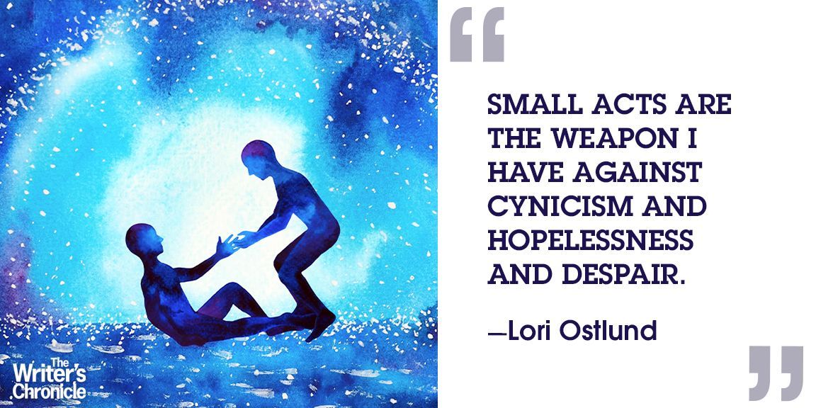 awpwriter's tweet image. In “Against Cynicism: ‘What Makes You a Better Person Makes You a Better Writer,’” @LoriOstlund explores how community action brings hope and fuels her writing. Members and subscribers can read the full article in the June issue of THE WRITER’S CHRONICLE. writerschronicle.awpwriter.org/TWC/2025-june/…