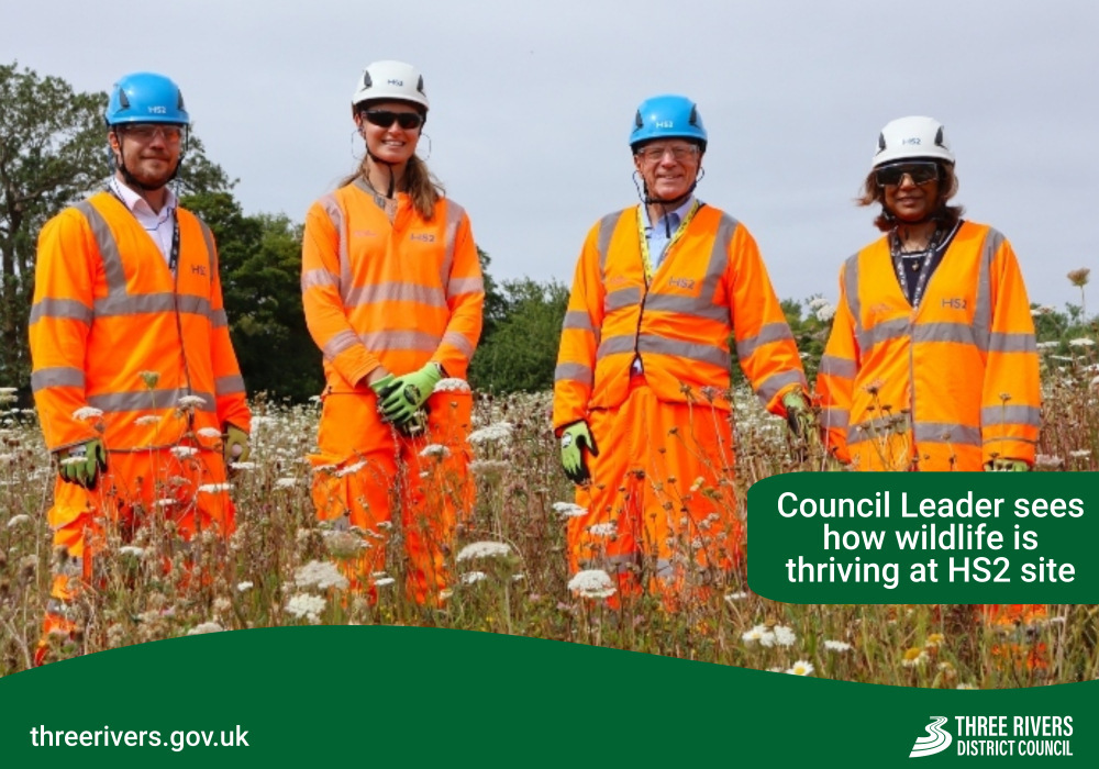 Progress of the new chalk grasslands at the HS2 site in West Hyde was inspected by the Leader of Three Rivers District Council.

Click here to read more 👇 orlo.uk/s704h