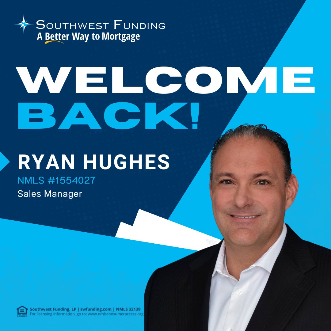 swfunding1's tweet image. Welcome back, Ryan Hughes! 🎉⁠
We’re thrilled to have you back on the Southwest Funding team! ⁠
⁠
Let’s make big moves together! 🏡⁠
⁠
#WelcomeBack #SouthwestFunding #MortgagePros #TX #JoinTheTeam #SWFunding #ABeterWayToMortgage #SalesManager