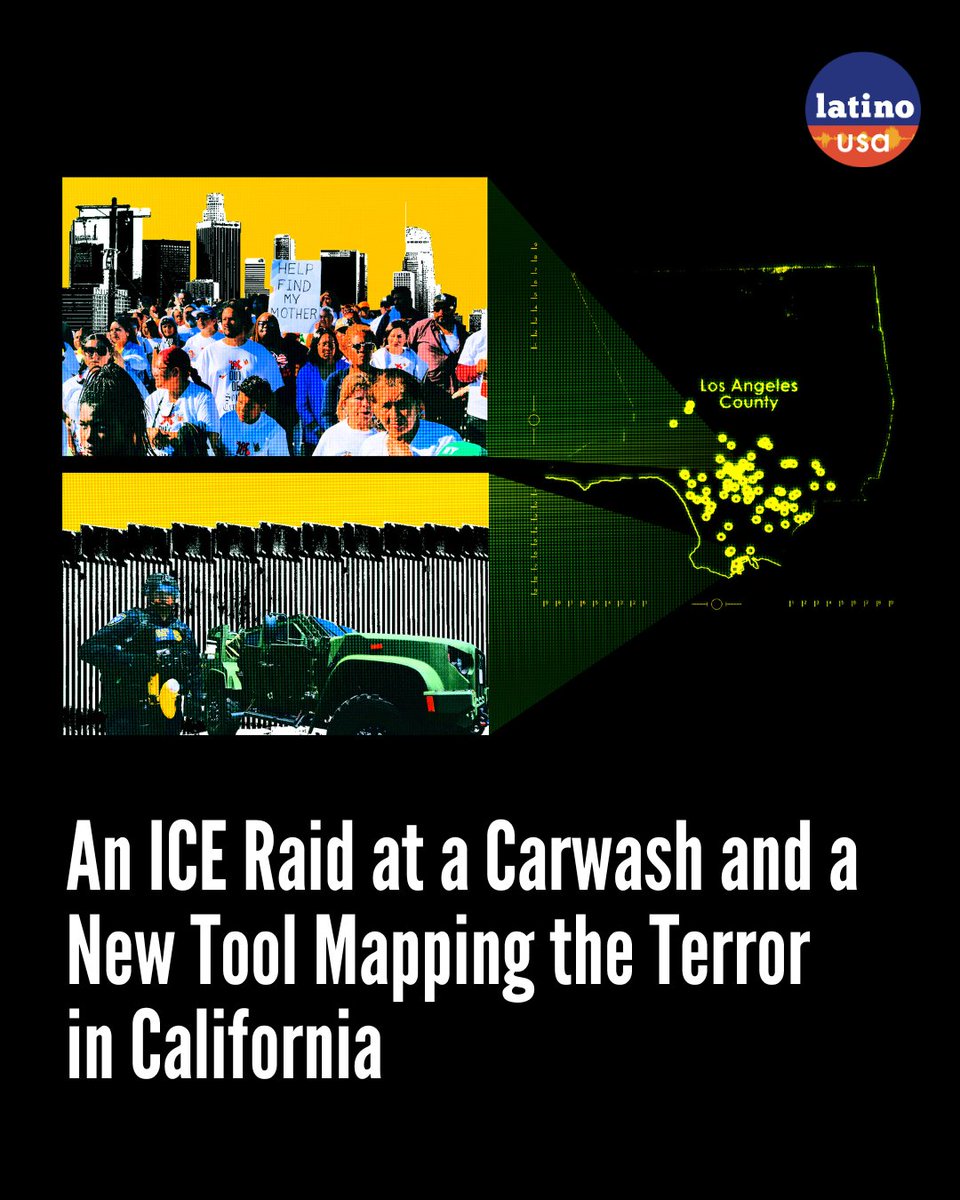 Latino USA (@latinousa) on Twitter photo ICE raided a car wash. They took Cándido's phone—but missed his Apple Watch. He used it to call for help. In this episode, we hear his story and <a href="/Maria_Hinojosa/">Maria Hinojosa 🥑</a> talks to <a href="/MrOlmos/">Sergio Olmos</a> about ICE’s calculated crackdown on Latinos in California.
🎧 LISTEN: bit.ly/lusaiceraid ICE raided a car wash. They took Cándido's phone—but missed his Apple Watch. He used it to call for help. In this episode, we hear his story and <a href="/Maria_Hinojosa/">Maria Hinojosa 🥑</a> talks to <a href="/MrOlmos/">Sergio Olmos</a> about ICE’s calculated crackdown on Latinos in California.
🎧 LISTEN: bit.ly/lusaiceraid