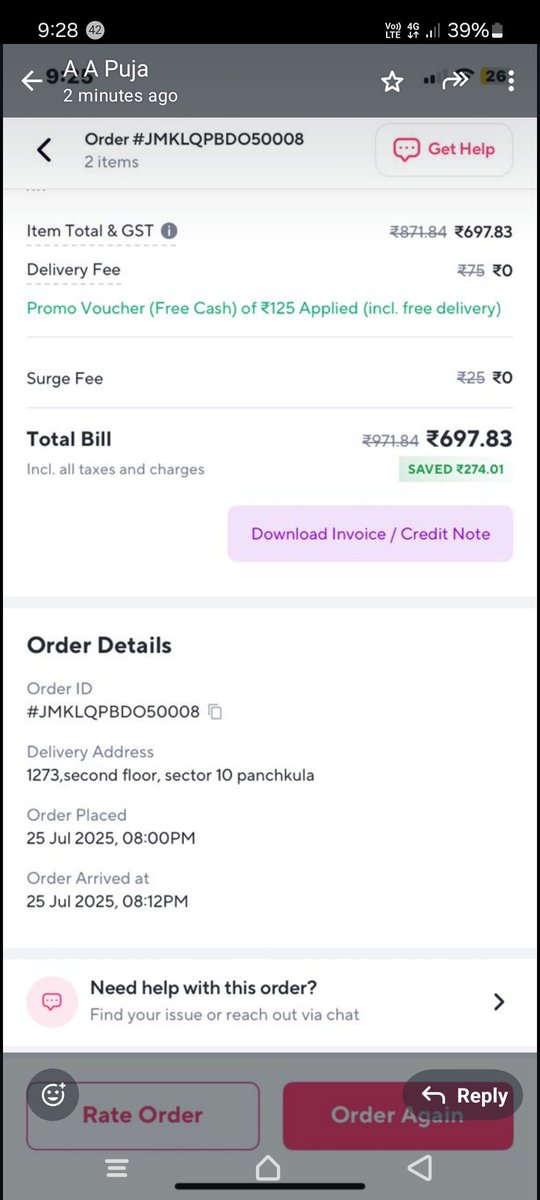 Krishan84836085's tweet photo. @ZeptoNow @zeptocares placed order attached. Delivery boy put food item eg atta under his leather shoe, tk action against him. Vedio attached. Even he came without bag and with unauthorized person. https://t.co/cm9C6fGk3b