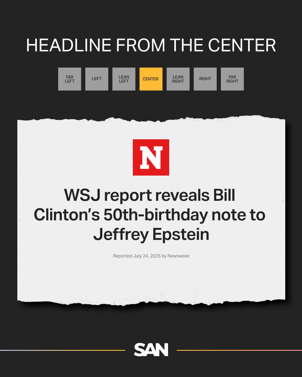 StraightArrow__'s tweet image. The Wall Street Journal reported that Bill Clinton contributed a note to Jeffrey Epstein’s 50th birthday album, praising Epstein’s curiosity and drive. Clinton’s spokesperson says he severed ties with Epstein over a decade ago.
The album was created by Ghislaine Maxwell in 2003,…