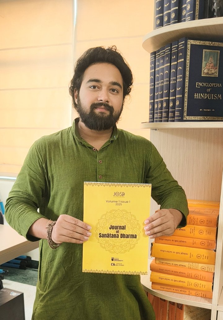 tirthaforyou's tweet image. Founding the Journal of Sanātana Dharma had been of one of the few deeds that I wished to accomplish before I breathe my last. Today, the deed is live.
May the journal keep the flame of scholarship in the fields of the Sanātana Dharma bright and shining!