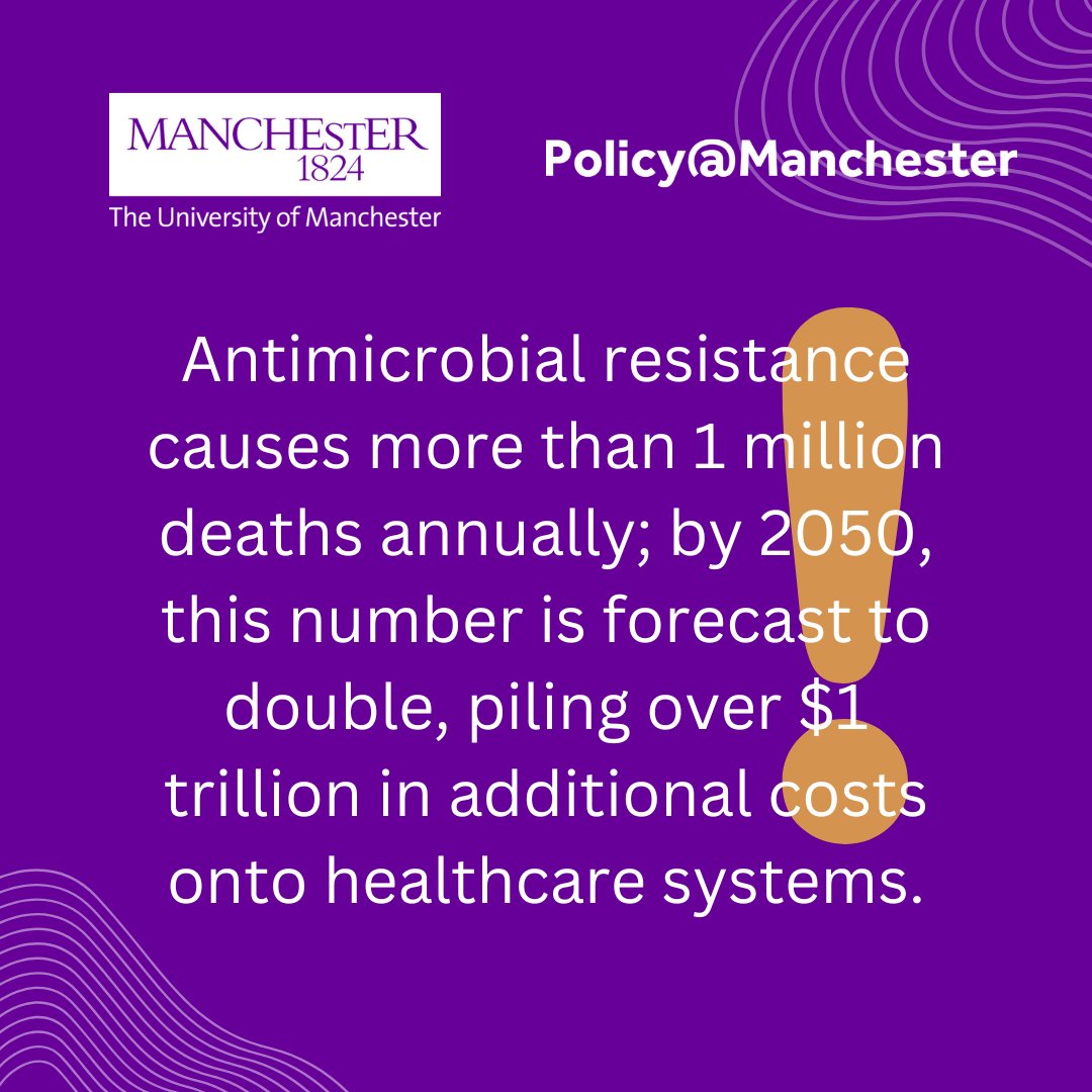 UoMPolicy's tweet image. In a new article, Dr William Smith, Dr Danna Gifford, and Dr Matthew Shepherd discuss how microbial evolution research can inform long-term policy solutions to the challenge of antimicrobial resistance. 🦠
Read the article on our website: blog.policy.manchester.ac.uk/posts/2025/07/…
