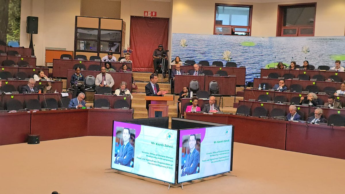 FAOCaribbean's tweet image. 🧬 From restoration of degraded lands to safeguarding plant genetic resources and protecting pollinators, @FAO is helping countries scale up biodiversity friendly practices with returns for people and the planet.
@KavehZahedi2030 🇬🇾 #BiodiversitySummit