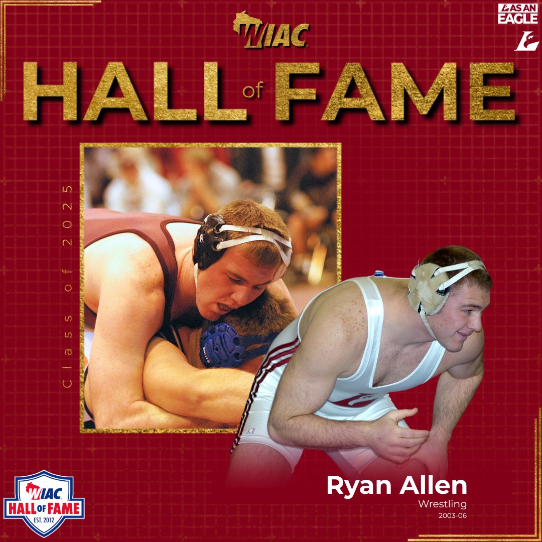 Ryan Allen is set to be inducted into the WIAC Hall of Fame on Saturday. He was a four-time NCAA III All-America, including three-time champion. Allen is UWL's all-time leader in wins (161) and won four WIAC titles. <a href="/UWLWrestling/">UW-La Crosse Wrestling</a>