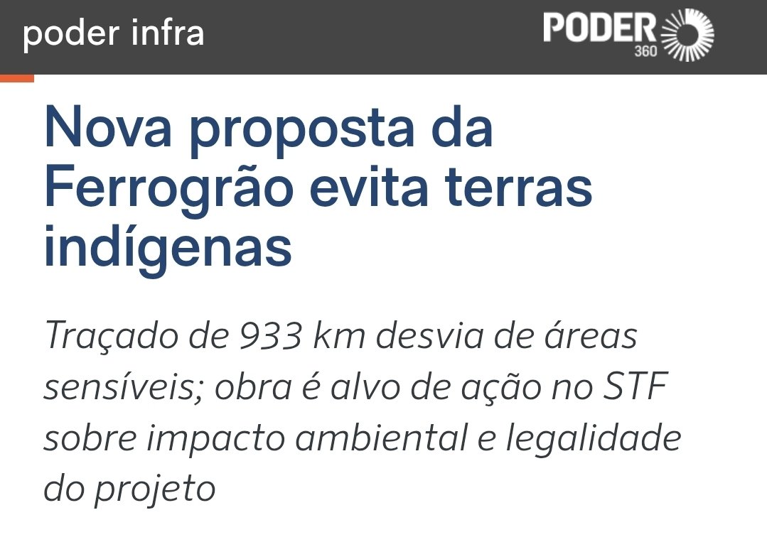 LogInfra's tweet image. Desafio qualquer um a mostrar em qual momento, em qualquer versão do projeto da Ferrogrão (desde sua primeira versao no PIL 2012), houve traçado passando por terras indígenas.
Li a reportagem abaixo esperando encontrar ao menos o nome da suposta terra indígena afetada mas nada.…
