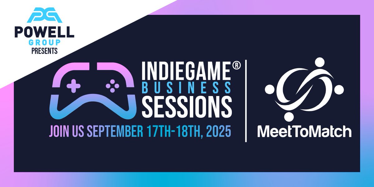 🎮 Mark your calendars for September 17–18 &amp; join us for IndieGameBusiness’s FREE 2-day virtual conference!

Hear from top industry speakers, connect with game developers &amp; publishers, &amp; access unlimited meetings through MeetToMatch.

Register now:
loom.ly/5Ose0Sw