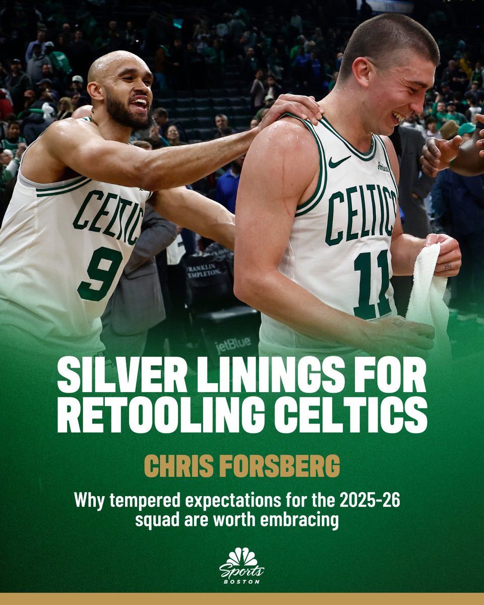 NBCSCeltics's tweet image. Write off the 2025-26 Celtics at your own peril ✍️
@ChrisForsberg_ on the benefit of lowered expectations, and how Boston's reshaped roster could provide unexpected excitement 🔗 trib.al/6ScyjaJ