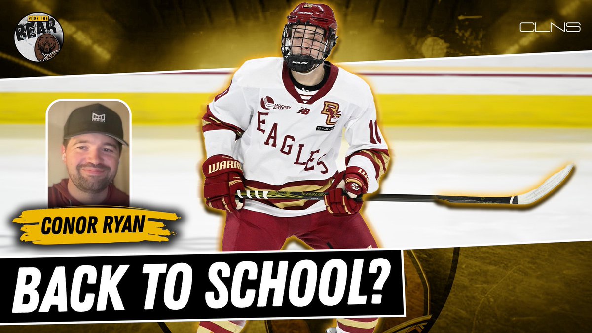 BruinsCLNS's tweet image. 🚨NEW POKE THE BEAR🚨
@ConorRyan_93 answers a mailbag of questions from the fans & explains why the best option for James Hagens is to go back to school next year & light it up at Boston College
📺: youtu.be/kpF5KKS50V4?si…