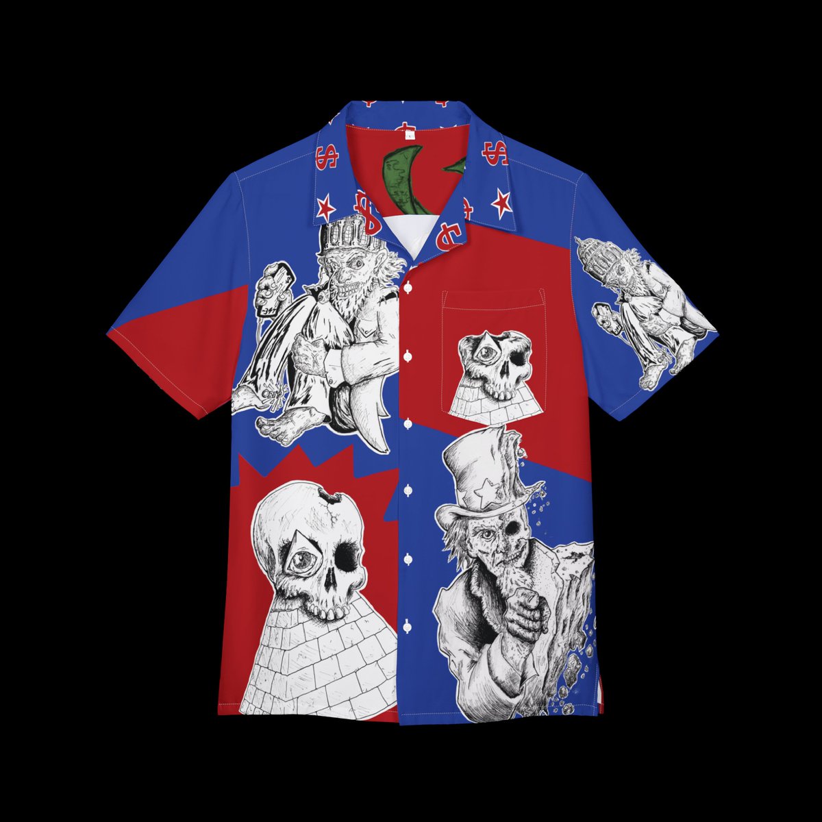 Drew_Aces's tweet image. End the Federal Reserve
Hawaiian shirt test run arrives Monday. If it passes my quality check, it will be available to purchase Tuesday.