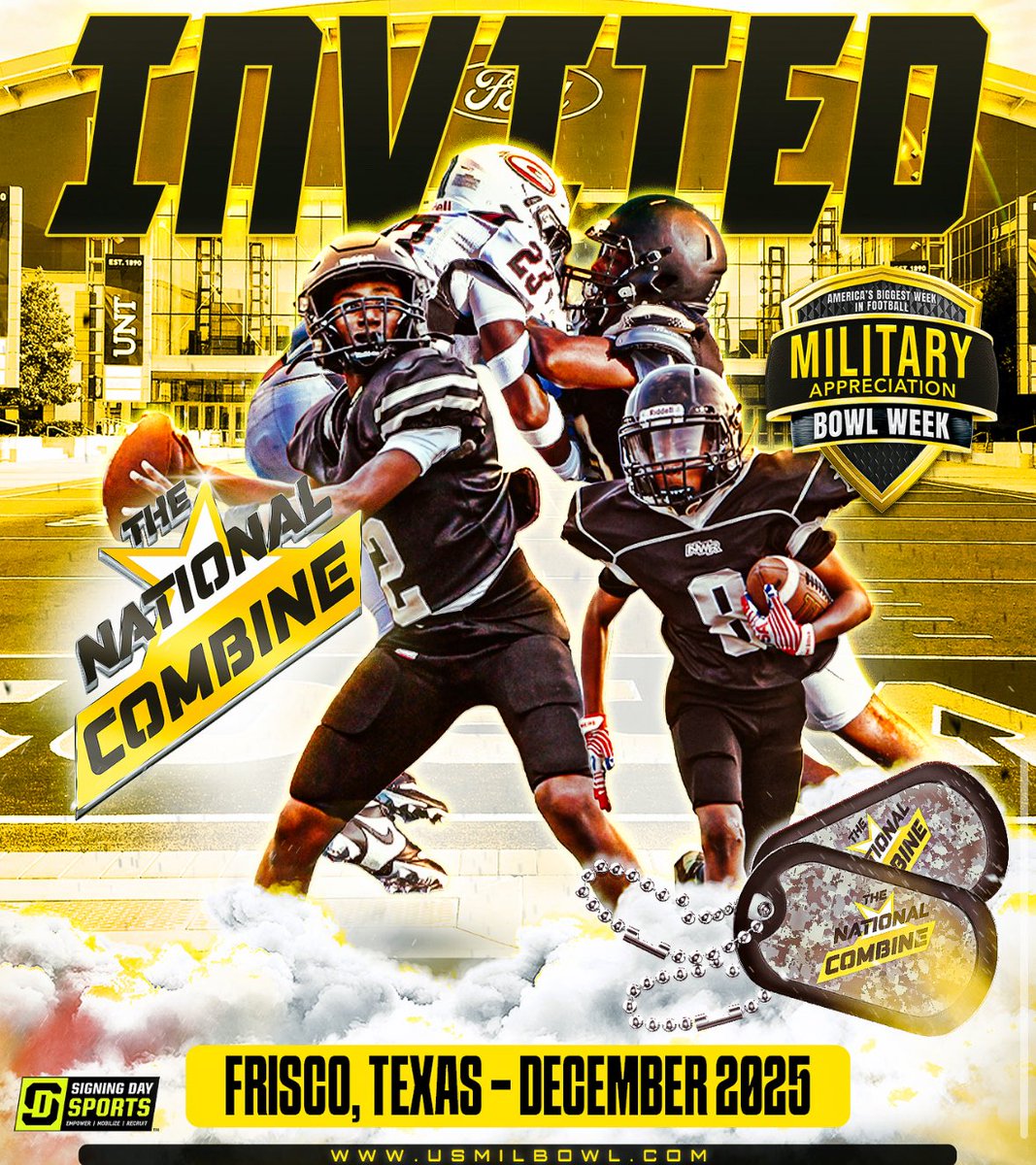 BrandonAMeier's tweet image. Received my official invite to #TheNationalCombine— thank you @ballhawkmedia1 , @USArmyBowl and @GregCooperUSA