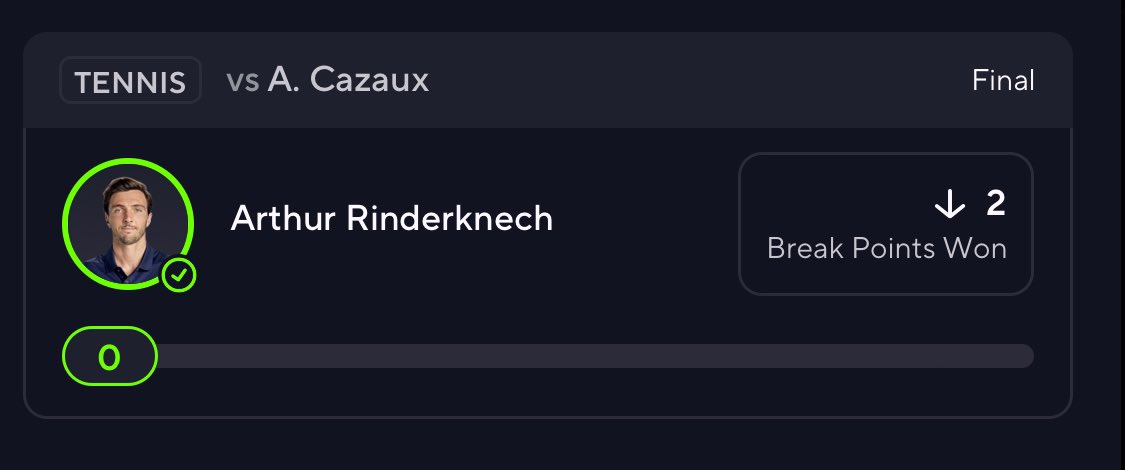 CASH MY POTD☢️☢️

Join discord to catch next prop⤵️ starting soon!!            discord.gg/g6Kre9Dy

#PrizePicks #sportsgambling #Gambling𝕏 
#SportsBettingX #Tennis