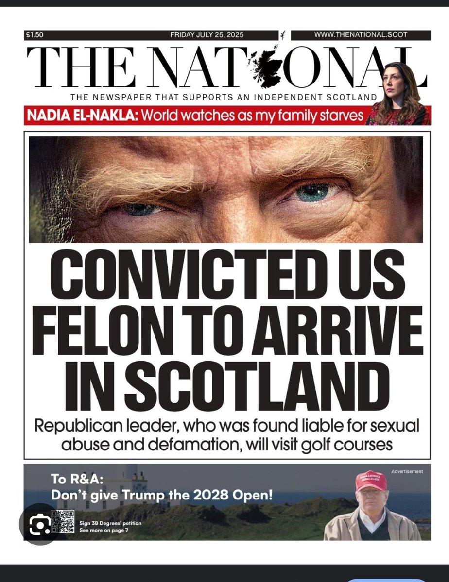 jrock1968's tweet image. Wasting tax payers dollars to go hide in Scotland just like when ran to hide from E. Jean Carroll.