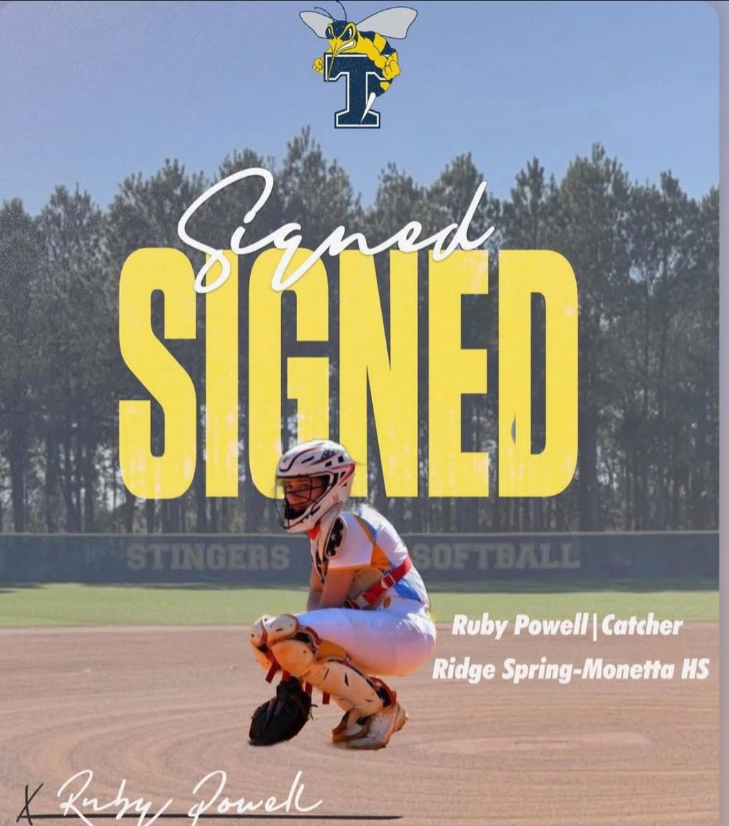 Huge shout out and congrats to Ruby Powell (Ridge Spring-Monetta HS/C/2025) for signing to play softball at  <a href="/FloDar_Tech/">Florence-Darlington Technical College</a> 💪🏼💪🏼💪🏼💪🏼