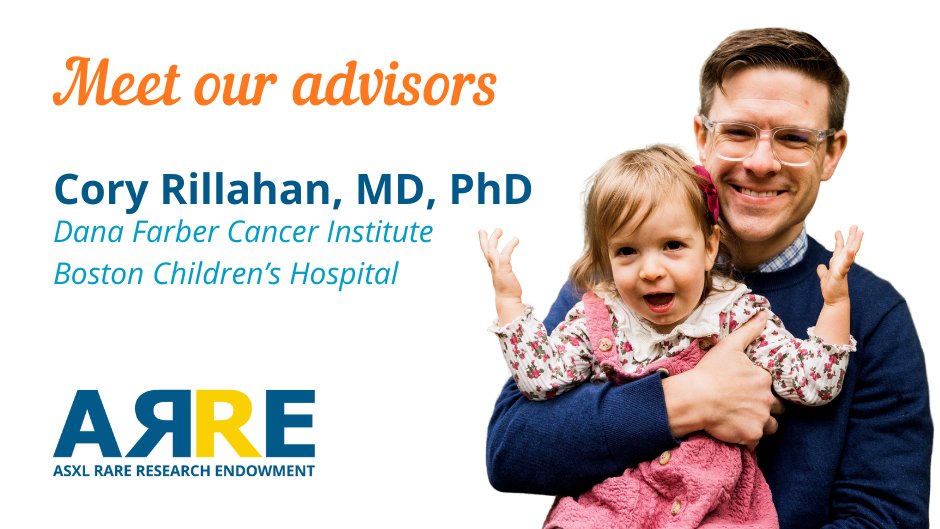 ARRE Foundation (@arrefoundation) on Twitter photo Excited to welcome Dr. Cory Rillahan, pediatric oncologist at Dana-Farber/Boston Children’s, to our Medical & Scientific Advisory Board. As a physician-scientist & ASXL3 parent, he brings invaluable expertise to ASXL research! More: bit.ly/4hkuXdz Excited to welcome Dr. Cory Rillahan, pediatric oncologist at Dana-Farber/Boston Children’s, to our Medical & Scientific Advisory Board. As a physician-scientist & ASXL3 parent, he brings invaluable expertise to ASXL research! More: bit.ly/4hkuXdz