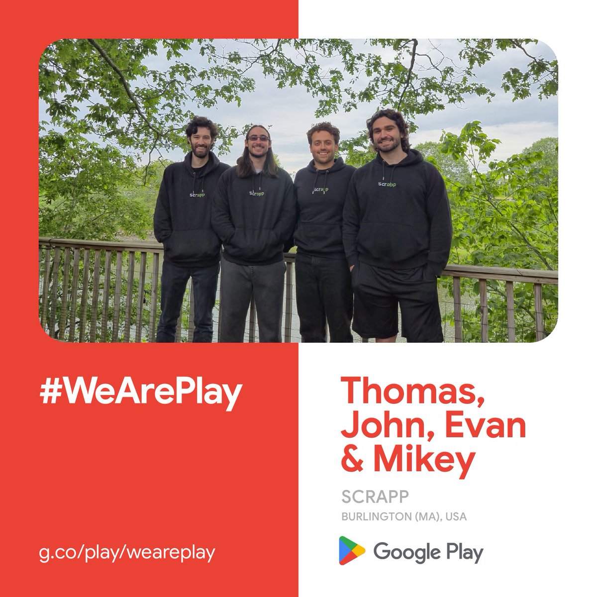 scrappzero's tweet image. We&apos;re thrilled to have been selected by the Google Play team for the #WeArePlay campaign.

Check out the link to discover stories on how teams are improving lives, locally and around the world (like Scrapp!) 👉 play.google.com/console/about/…

#WeArePlay #GooglePlay