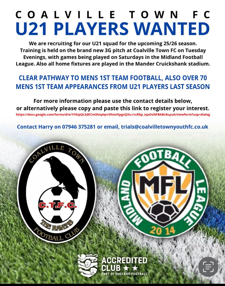 docs.google.com/forms/d/e/1FAI…

Our u21s preparing for the new season. Opportunities to trial with the team please register on the link above