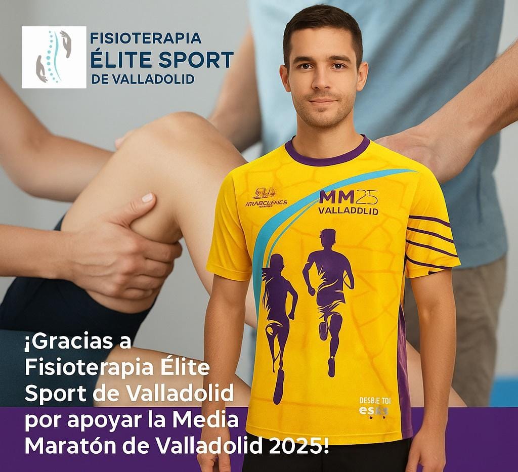 💪 Gracias a @elitesportvalladolid por apoyar la #MediaMaratónValladolid2025 🏃‍♂️
La mejor recuperación, antes y después de cada zancada.
Correr es salud… si te cuidas con los mejores 💥

📥 Inscríbete ➡️ mediamaratonvalladolid.com
#FisioterapiaElite #CorreConSalud #InscríbeteYa
