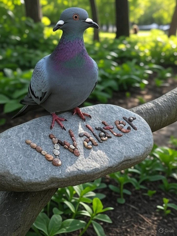twilly18's tweet image. #Grok 

Grok image pigeon named Walter

warning, it&apos;s disturbing