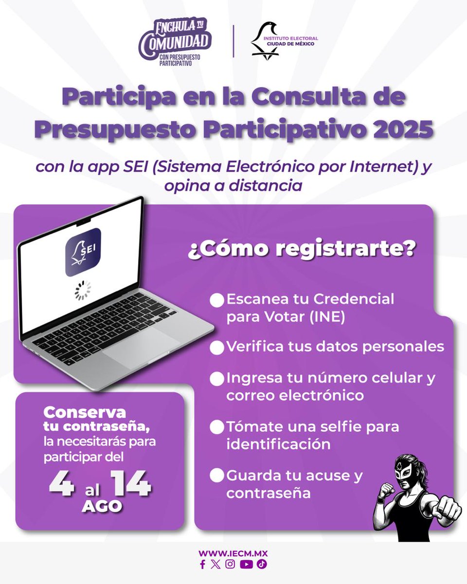 🧠 ¿Ya sabes qué es el SEI? Es el Sistema Electrónico por Internet para opinar desde tu celular en la Consulta de Presupuesto Participativo 2025.
 ¡Conócelo! 🎉