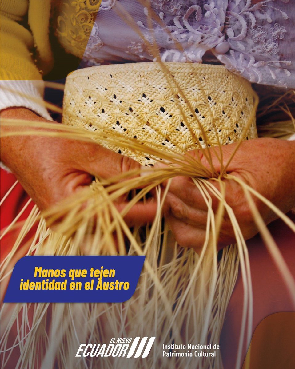 👐 El tejido del sombrero de paja toquilla 👒 es herencia viva del Austro ecuatoriano.
🏛️ Patrimonio Cultural Inmaterial de la Humanidad, transmite identidad, historia y saber ancestral 👵🏽👧🏽.
🌿 Cada sombrero refleja la conexión entre comunidad y naturaleza. 👌
