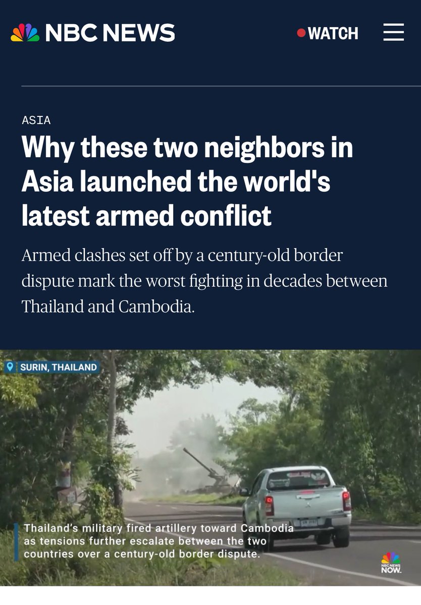 capksharma's tweet image. Two neighbors in Asia, Thailand and Cambodia, have plunged into armed conflict, reigniting old wounds and threatening regional peace. In a world already overwhelmed by war and displacement, another flashpoint emerging is deeply worrying. When will humanity rise above borders,…