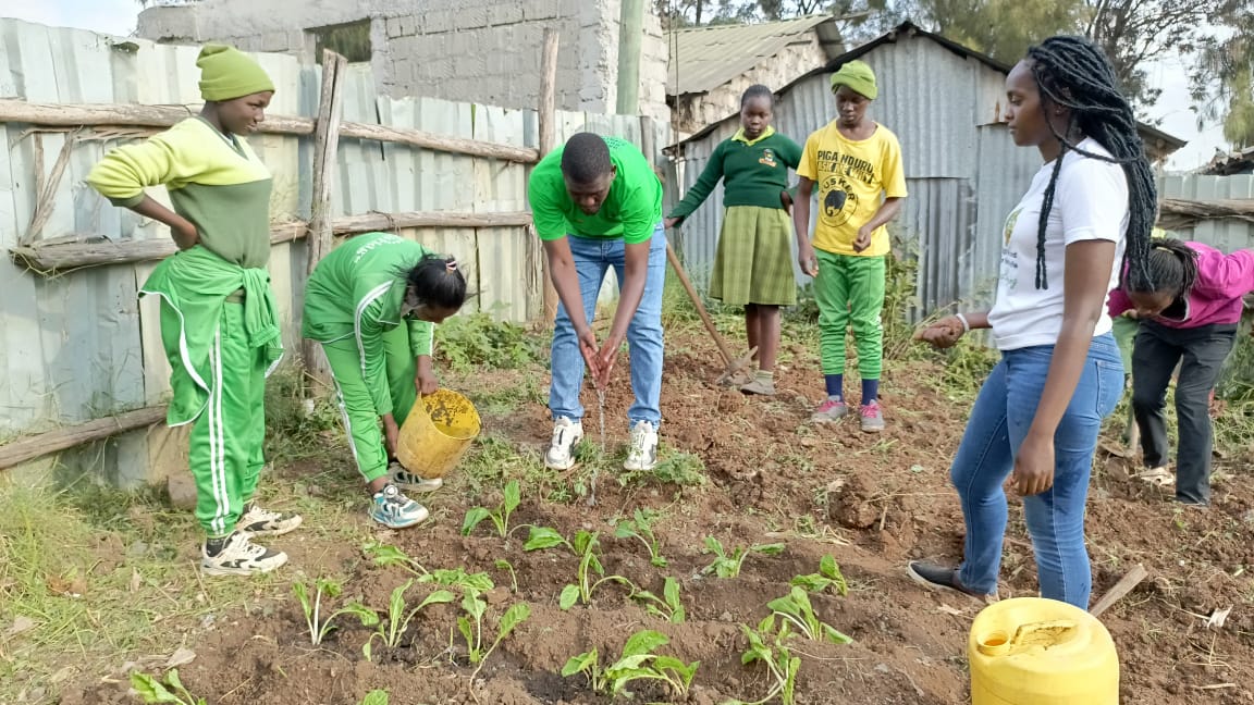 ShakurNjeru1's tweet image. Todays, @viccomukuru @BridgeInternational teamed up with @ReubenCentre parents & teachers to establish a school garden in Mukuru kwa Reuben!
This green space will:
Boost school feeding with fresh veggies.Teach kids practical. farming & climate lessons
@aphrc @Zero_Hunger_Ke