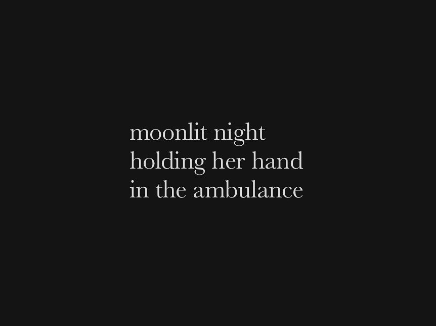 FreshoutMag's tweet image. #poignant #senryu by long-time contributor, Alvin B. Cruz @alvinbcruz #poetry #poetrylovers #ambulance #night #poetrycommunity #moon #micropoetry #haiku #phillipines