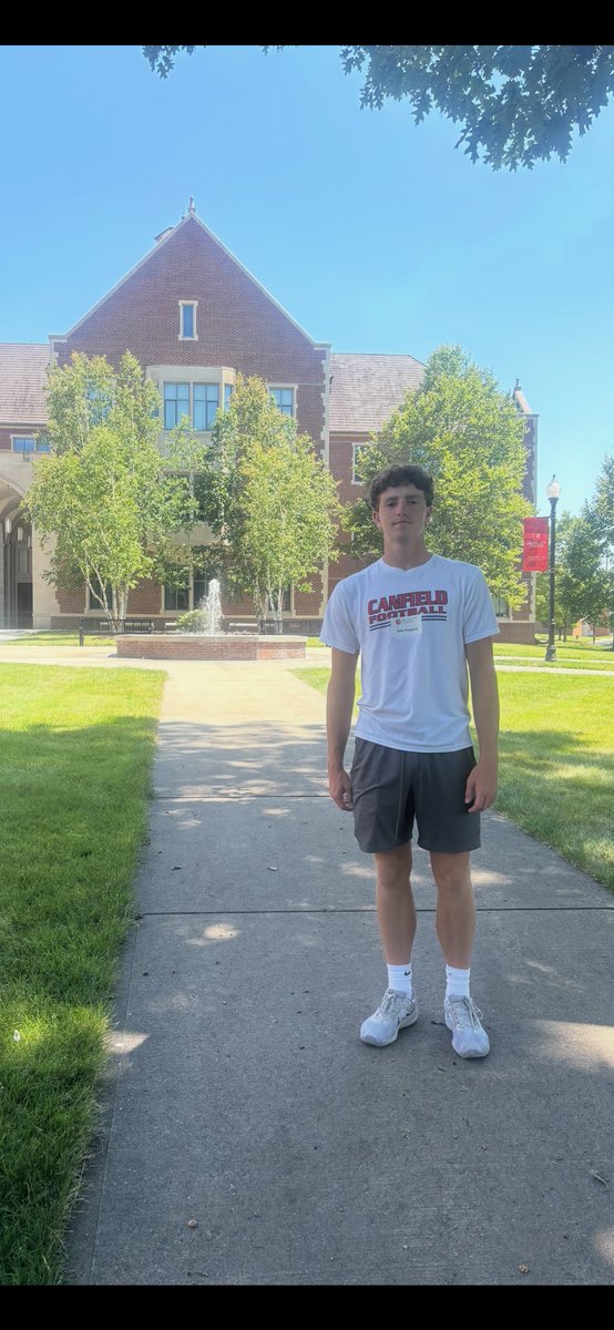 tylerrappach's tweet image. I had a great visit at Grove City College. I really enjoyed my conversation with @CoachDiDonato and loved the vision for @GCC_FB. The campus was beautiful! I look forward to coming back this fall for a game! #BrickbyBrick @coachkendall_ @Mark__Porter @CANFIELDFOOTBAL