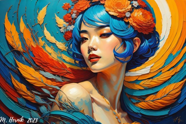 Magicdashworkss's tweet image. Art of the Day: "Sapphire Elegance by M. Hernik". Buy at: ArtPal.com/magicdash?i=15…
